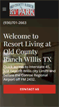 Mobile Screenshot of oldcountyranchrvpark.com