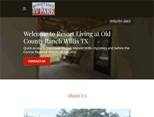 Tablet Screenshot of oldcountyranchrvpark.com